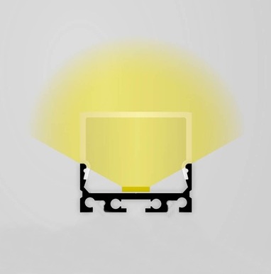 Profilo LED 27x12 mm incl. copertura alta