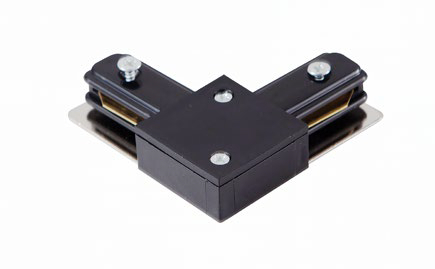 Connettore angolare nero rotaia 1PH