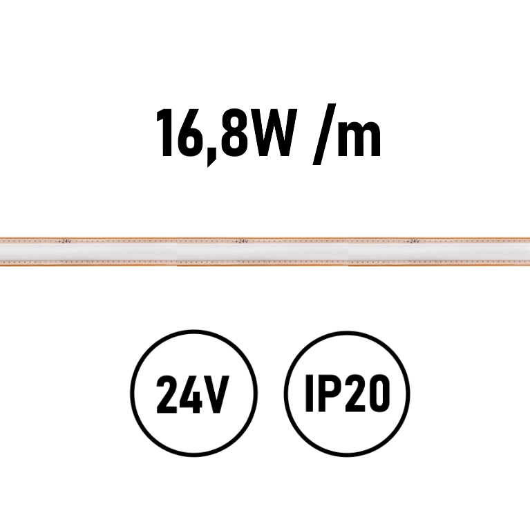 LED Streifen COB 16,8W IP20 24V