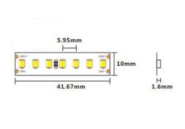 Striscia LED 17,3W IP20 24V