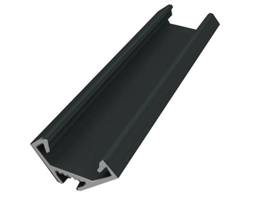 Profilo angolare nero con copertura opale