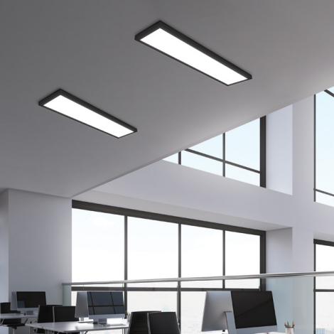 LED Panel Deckenmontage Schwarz