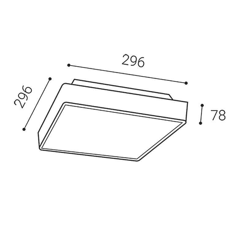 Deckenleuchte LED HF-Sensor IP65