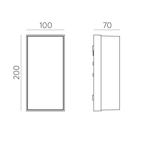 Applique LED IP65 opale