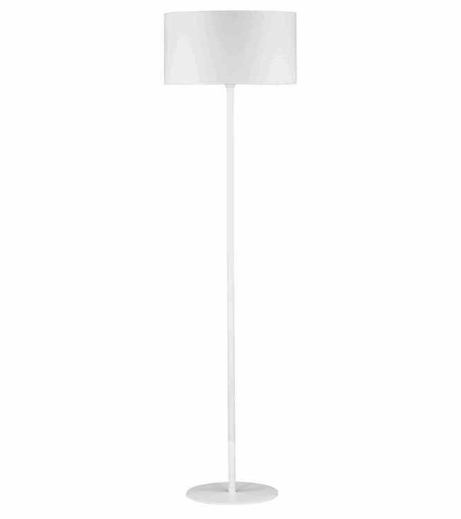 Lampada da terra in tessuto 165cm bianco
