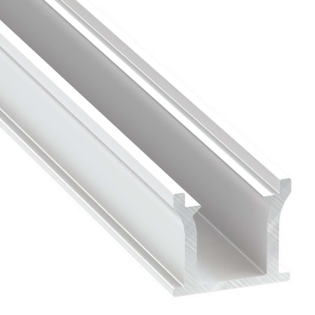 Profilo LED da incasso a pavimento bianco