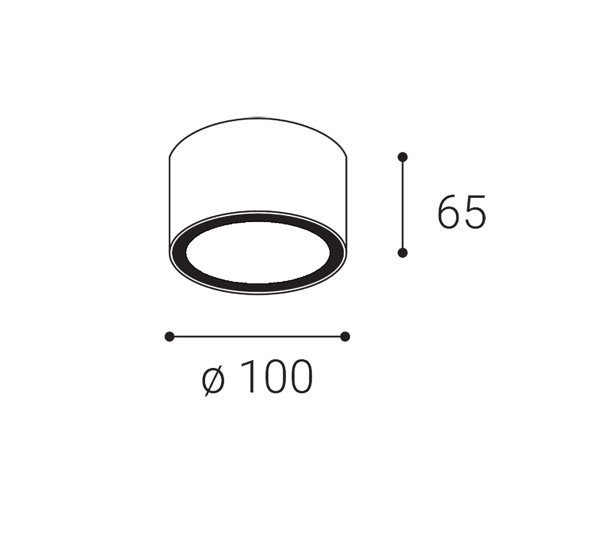 faretto da superficie IP54 GX53 nero
