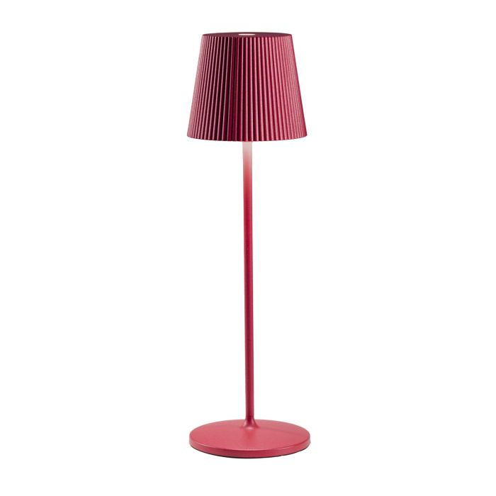 Lampada da tavolo a batteria 3W rosso