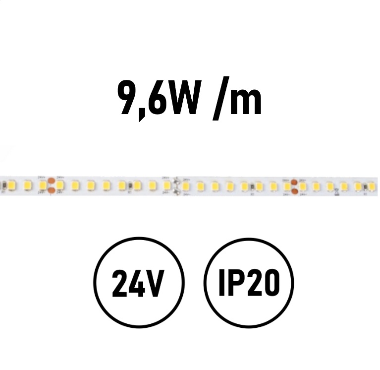 Striscia LED 9,6W IP20 24V