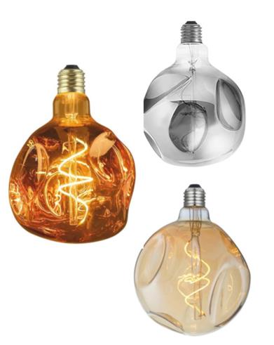 LED E27 Decor Ambra 4W G125 2200K dimmerabile