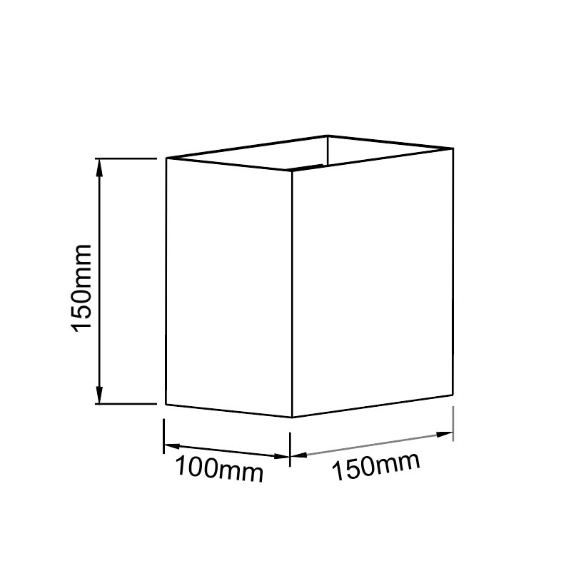 Applique LED cubo oro