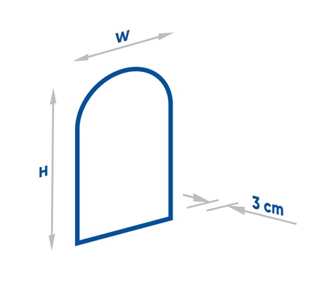 Specchio LED senza cornice - indiretto