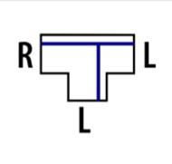 Connettore "T" R/L/L nero 3PH
