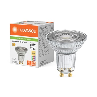 LED GU10 Ledvance 6,1W 3000K 36° dimmbar