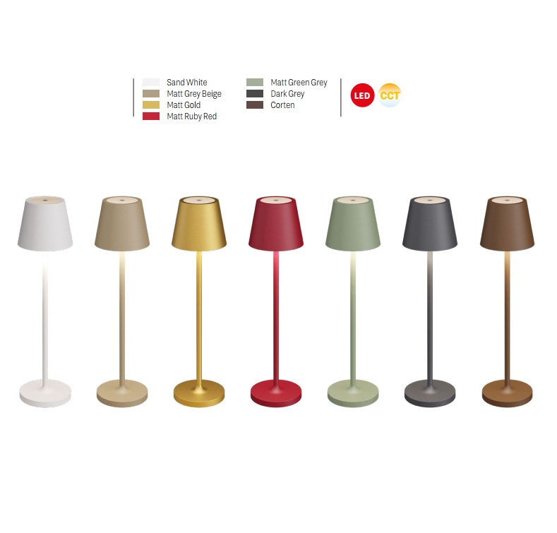 Mini Akku-Tischleuchte 1,5W Beige