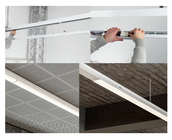 Sistema di strisce luminose a LED Lunghezza 152cm 21-75W 4000K ON/OFF