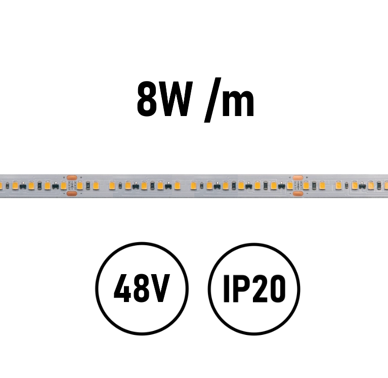Striscia LED 8W IP20 48V