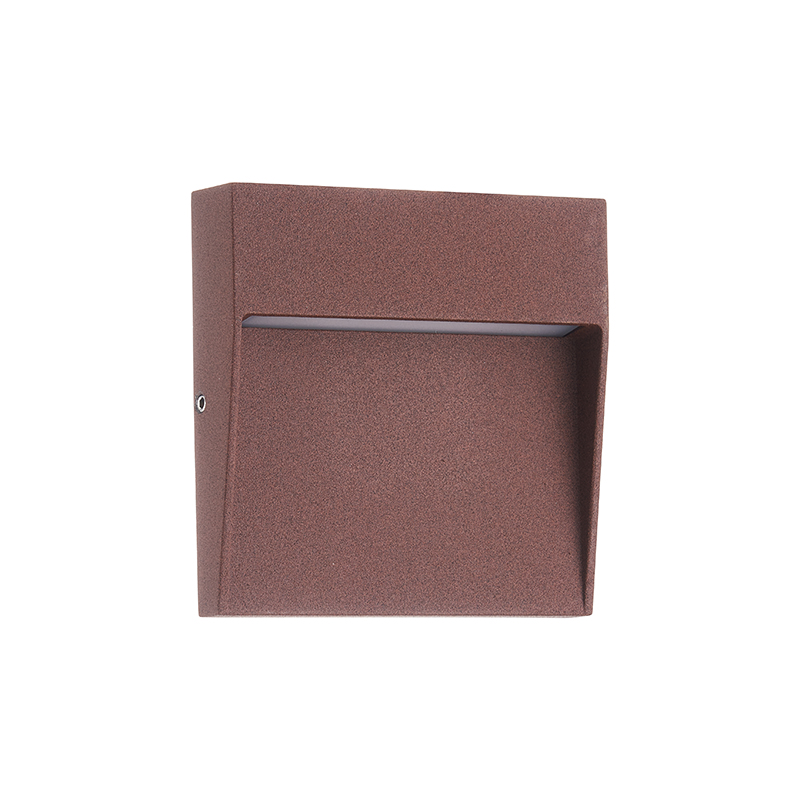 Applique LED 10x10cm Corten