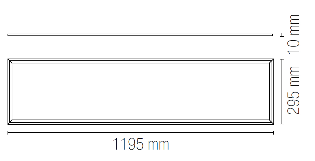 Pannello LED 120x30 40W 4000K
