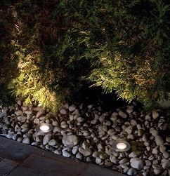 LED incasso pavimento Ø37mm 2W argento