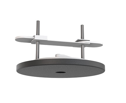 Installazione pensilina nera Ø92mm