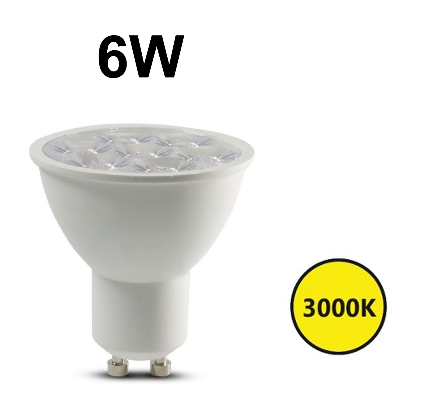LED GU10 10° 6W 3000K