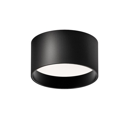 LED Aufbauleuchte schwarz - opal rückversetzt