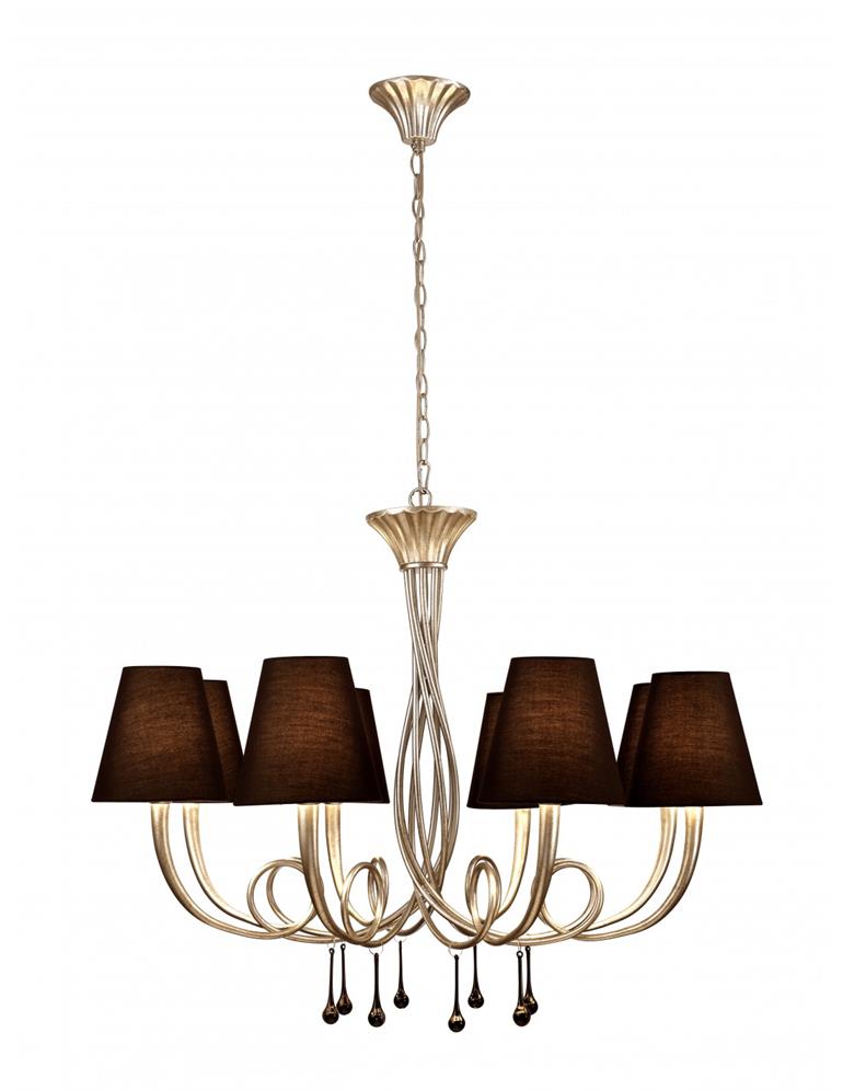 Lampadario Ø95 nero/argento