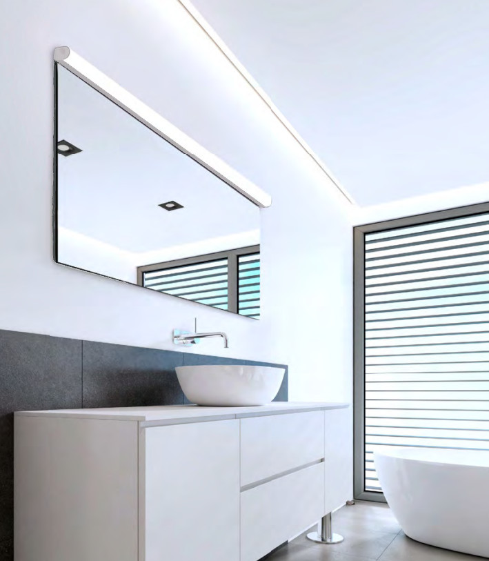 Spiegelleuchte LED CCT Gerundet Weiß