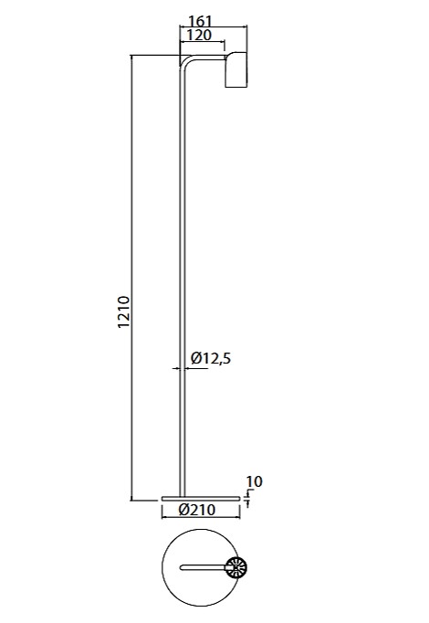 lampada da terra bianca 121cm GU10
