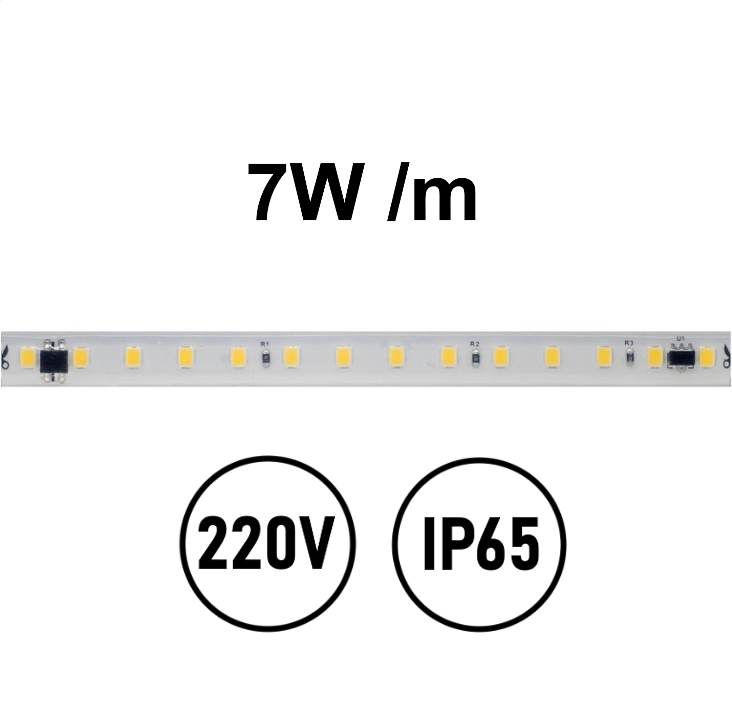 LED Streifen 220V 7W IP65