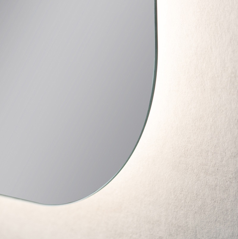 Specchio LED rettangolare senza cornice - indiretto