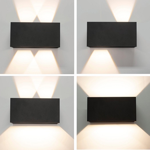 Applique LED IP54 antracite