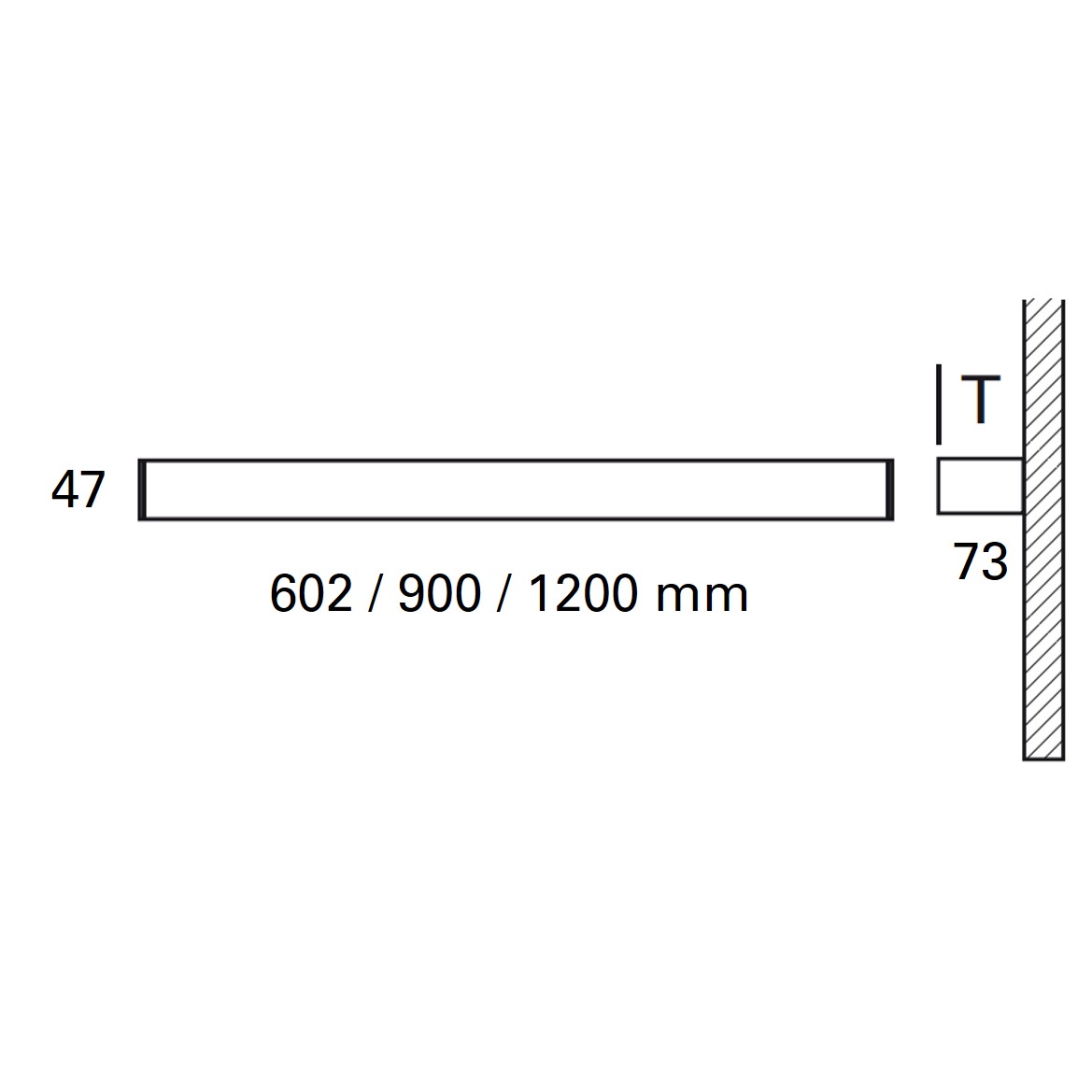 Lampada a specchio LED CCT arrotondata nera