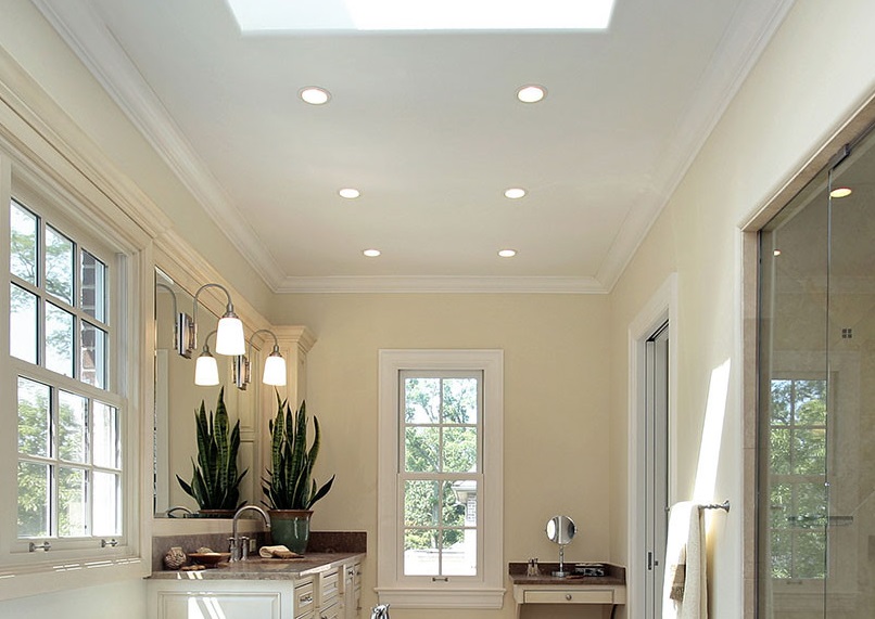 Faretto da incasso LED IP54 bianco da incasso