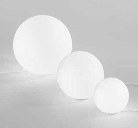 lampada a sfera IP65 opale