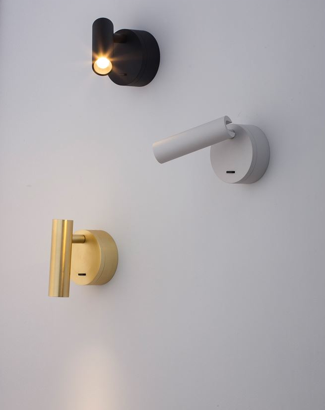 Lampada da lettura a LED orientabile nera 3W