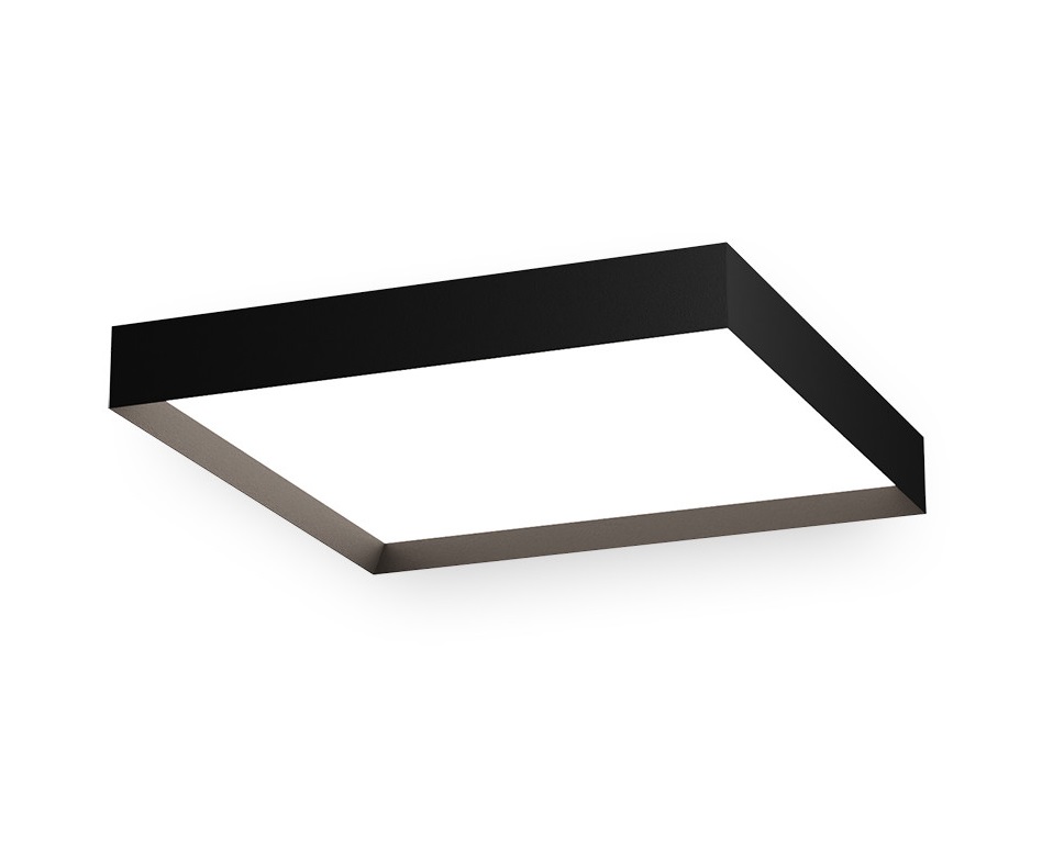 Plafoniera LED 60x60 nero CCT DIMM
