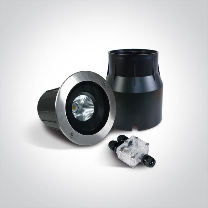 Faretto LED da incasso a pavimento Ø270mm orientabile