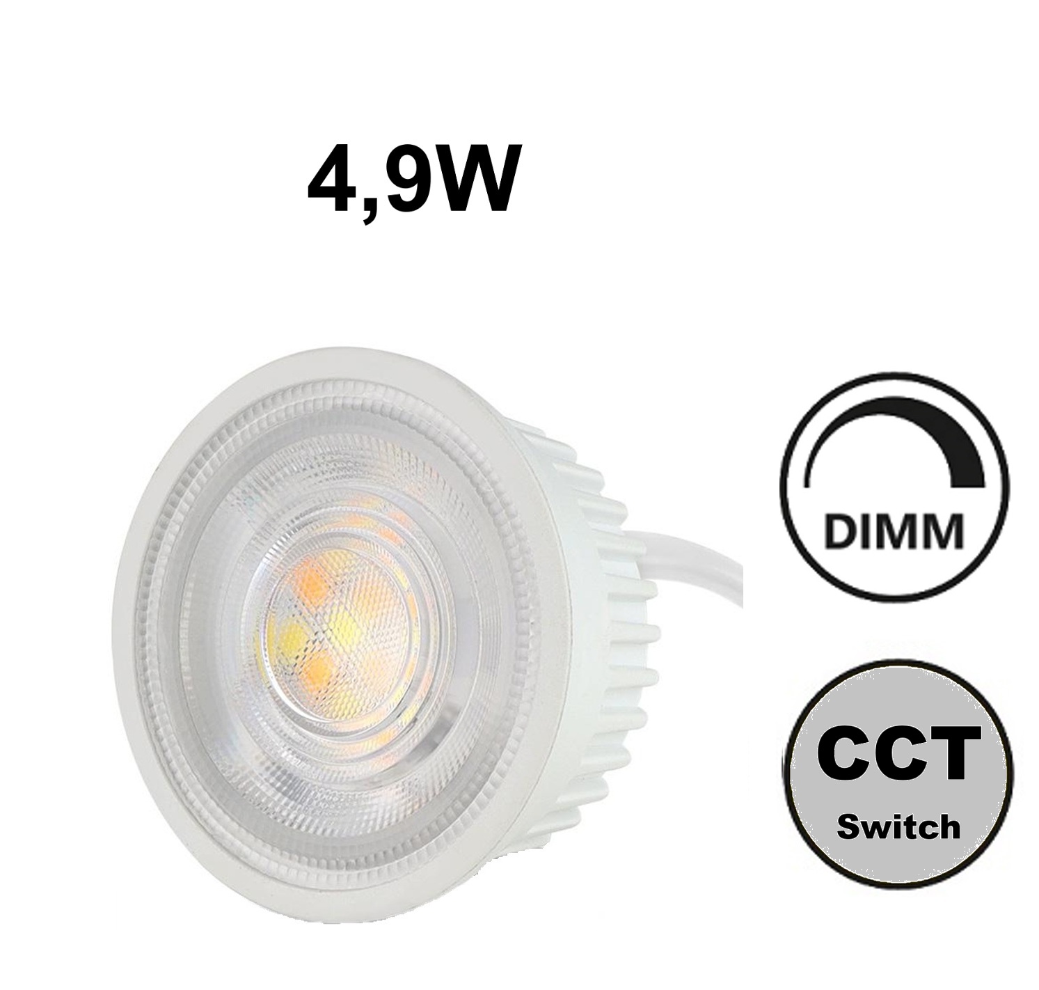 Modulo LED 4,9W 500lm CCT 65° dimmerabile