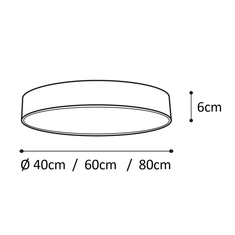 Deckenleuchte LED Weiß CCT