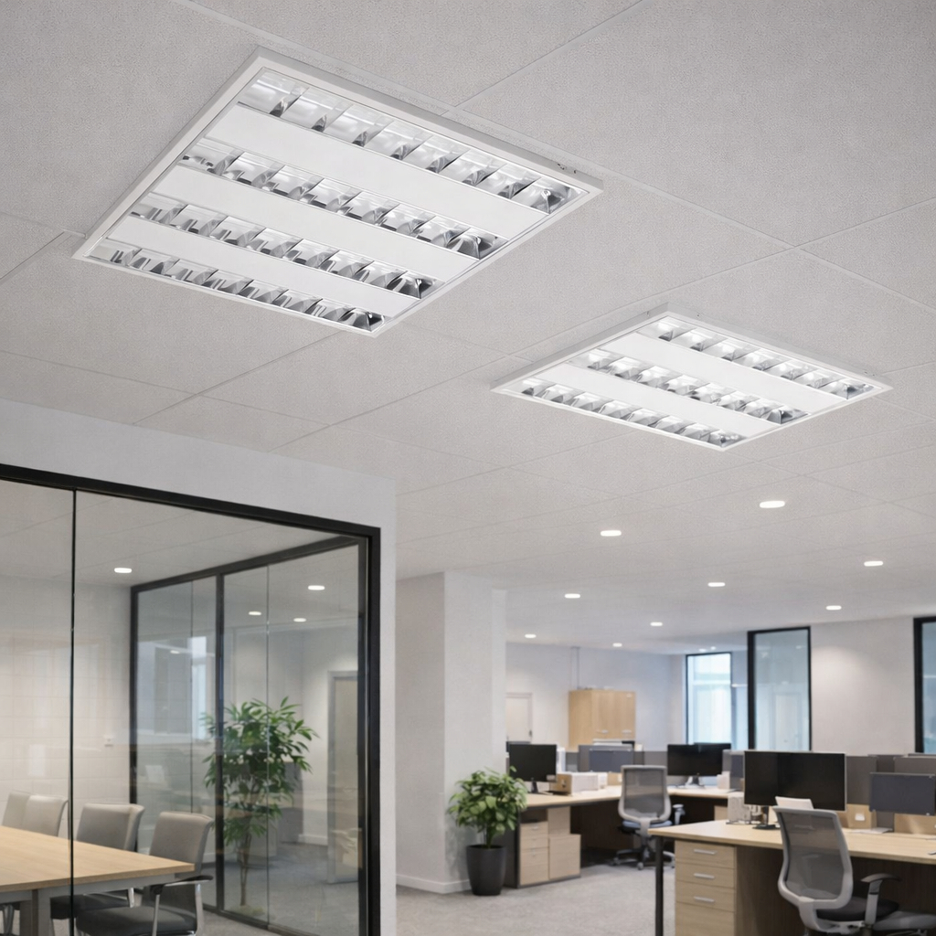 Rasterleuchte LED Aufputz 64x64