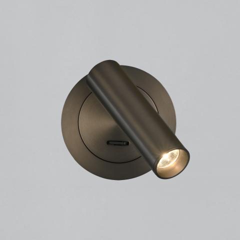 Lampada da lettura a LED da incasso in bronzo con interruttore