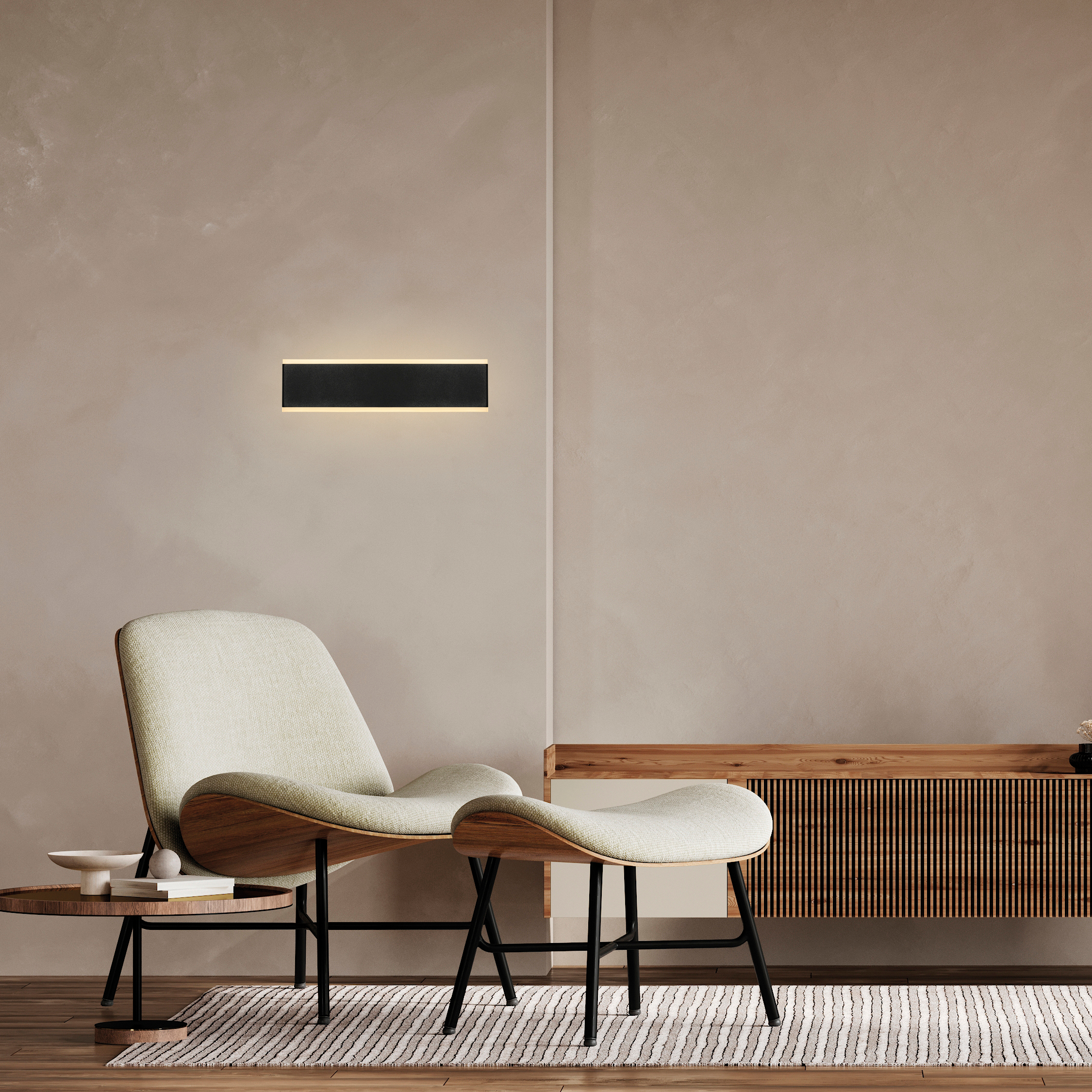 Applique LED up/down nero