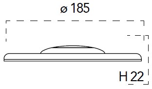 Pannello LED Ø18,5cm 17W CCT