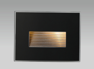 LED incasso parete nero 3W CCT IP65 38°