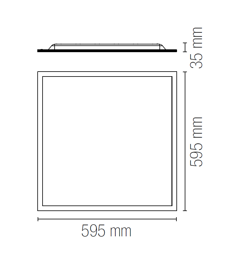 Pannello LED 60x60 40W 4000K