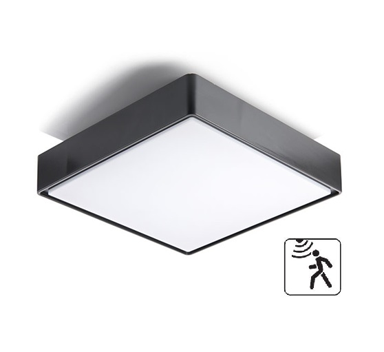 Plafoniera IP65 30x30 con sensore
