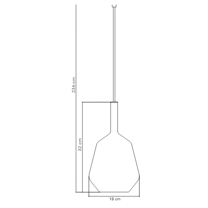 Lampada a sospensione vetro oro E27 Ø18