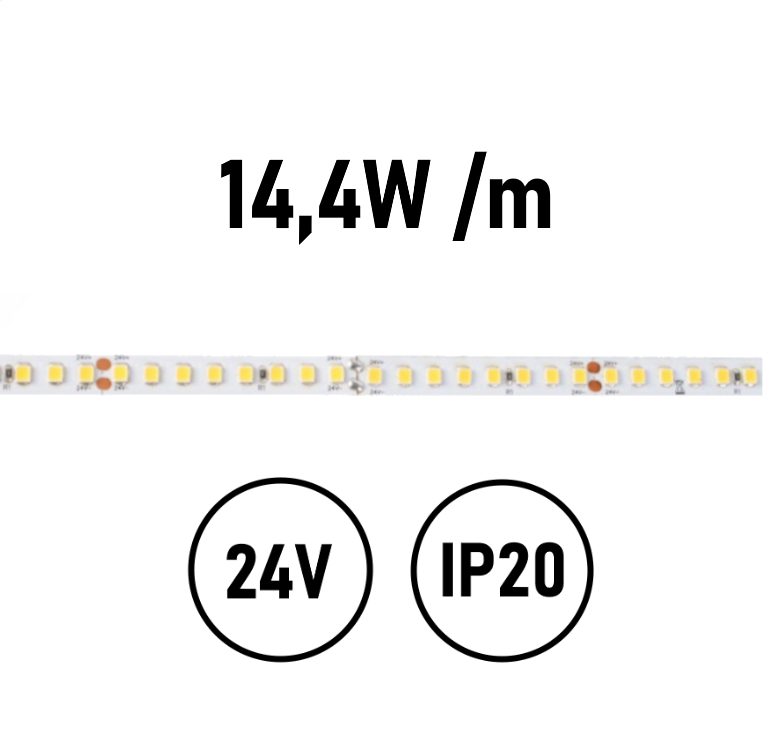 LED Streifen 14,4W IP20 24V